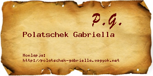 Polatschek Gabriella névjegykártya